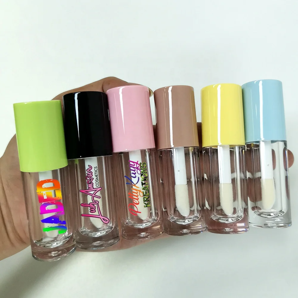 RTS 5ML 6ML 6.5ml 8ml 10ml Big Brush Lip Gloss Wand Tubes Brush tip lip gloss tubes