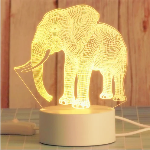 High Quality Customized Led Night Light Room Decoration Lamp Child Boy Present 3D Night Lamp
