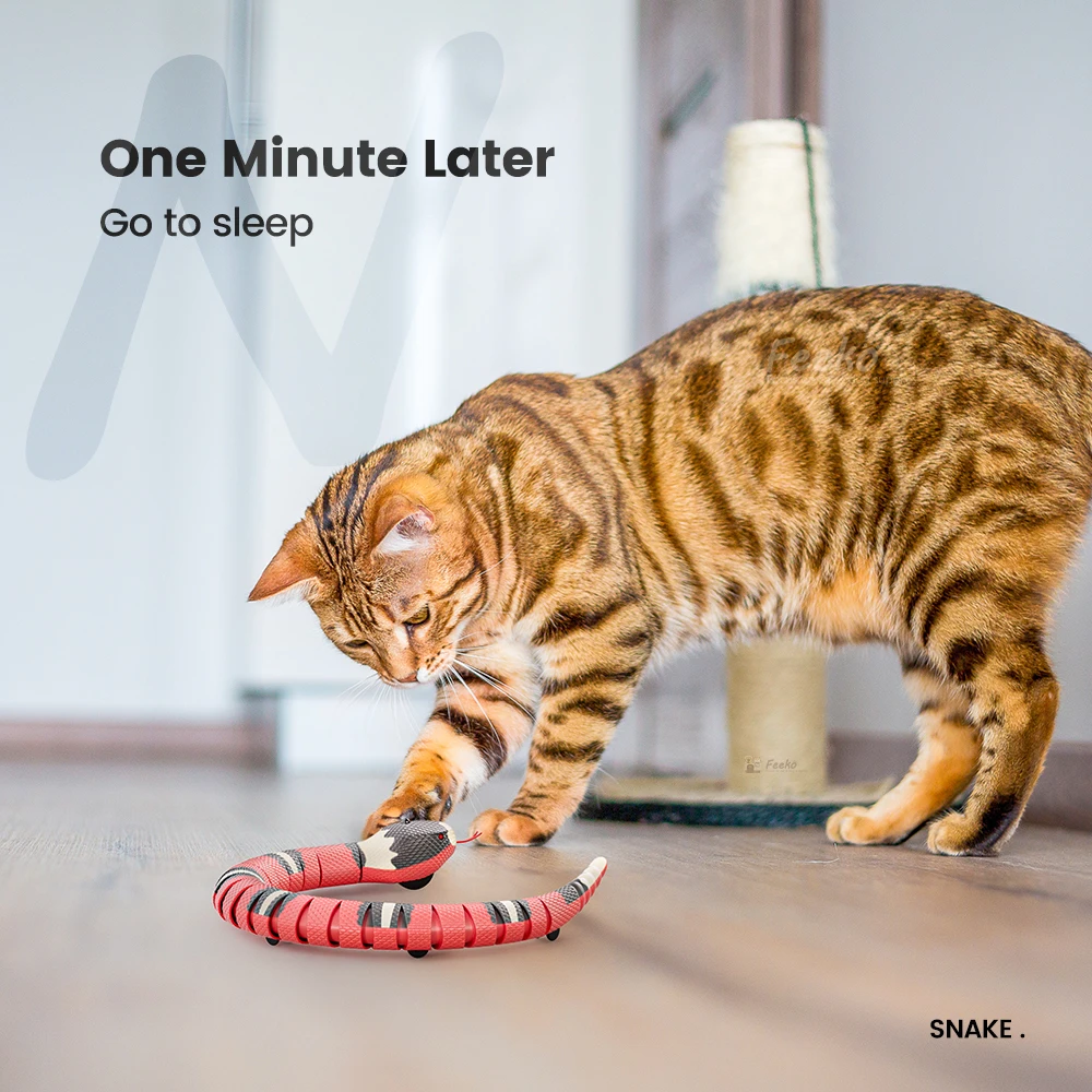 Smart Sensing Snake Toys Interactive Electronic Pet USB Charging s Accessories For Game Play Toy