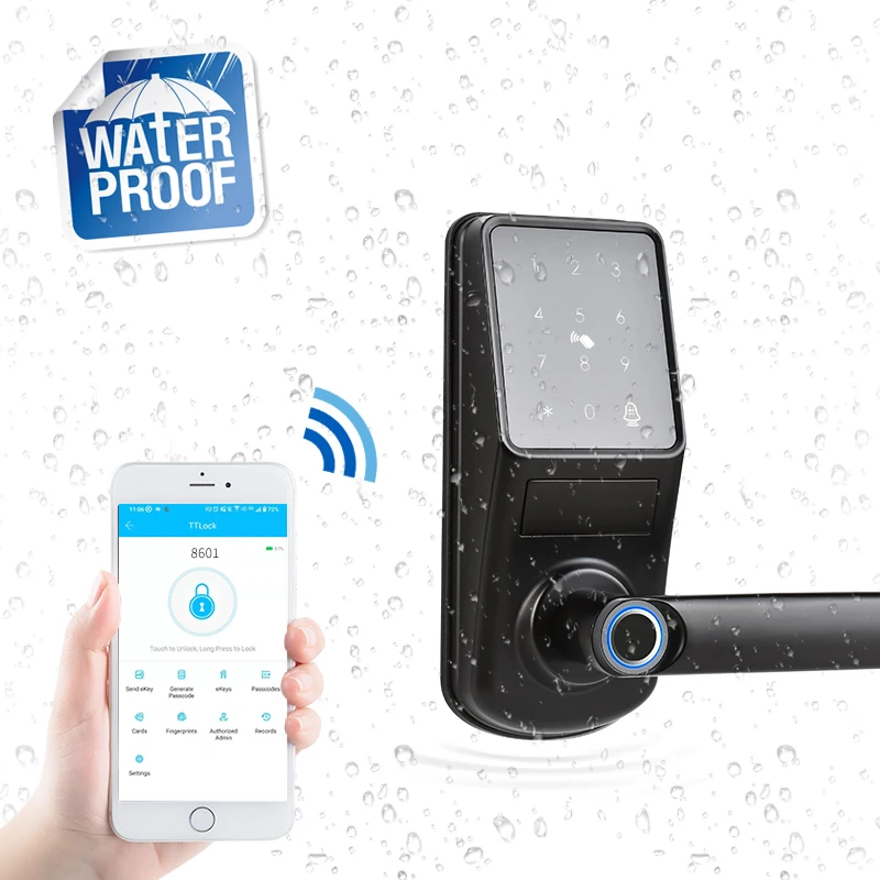 Eseye Biometric Digital Keyless Smartphone Wifi Fingerprint Smart Deadbolt Door Lock