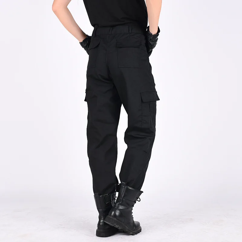 OEM wholesale factory cotton protective pants security guard cargo pants ripstop safety pants work