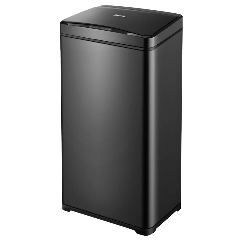 13.2Gallon black Metal smart trash can  50L office touchless sensor dustbin