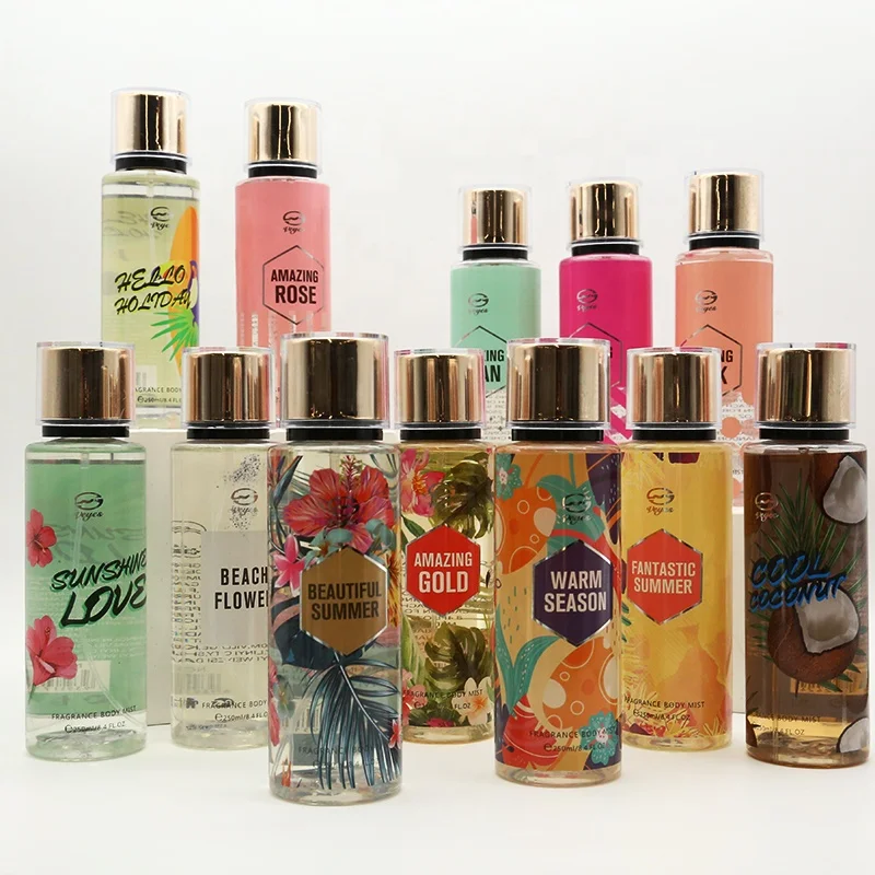 Wholesale Female 270ml Body Spray Long Lasting  Women Body Spray Plastic Bottle Deodorant Body Spray For Women