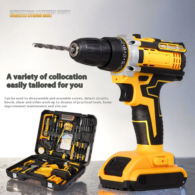 20 V wireless lithium battery brushless screwdriver electric hammer drill Lithium 20v cordless impact drill driver