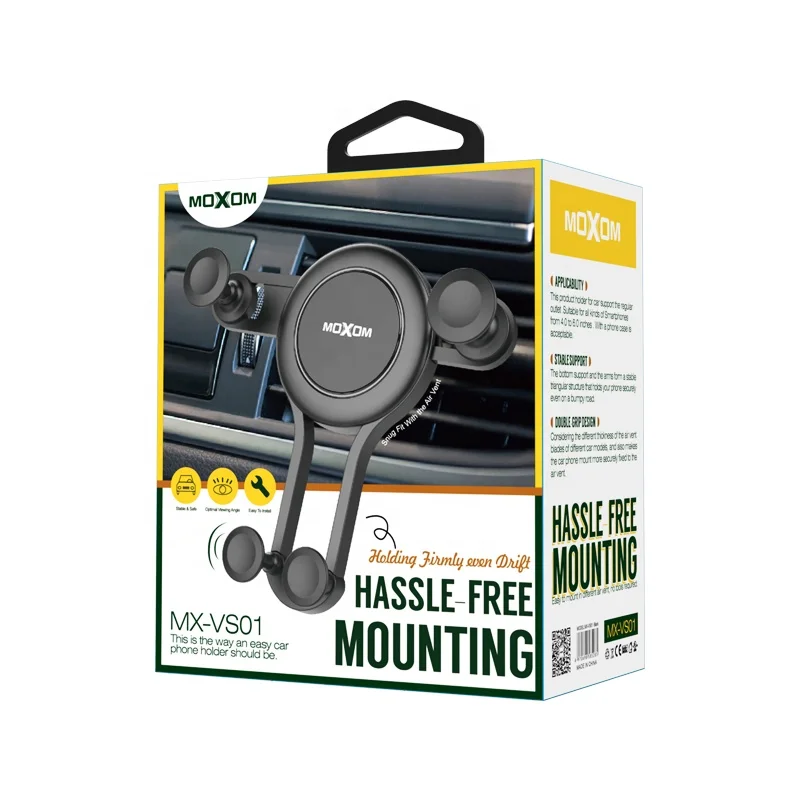 MOXOM Good Price Phone holder Stand Air Vent Car Mount For Mobile Device