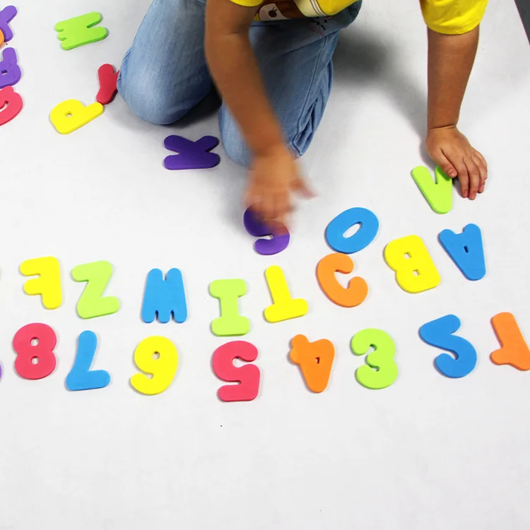 wholesale Kids Foam Toys Letter and Number EVA Foam Shapes for Bath Toy
