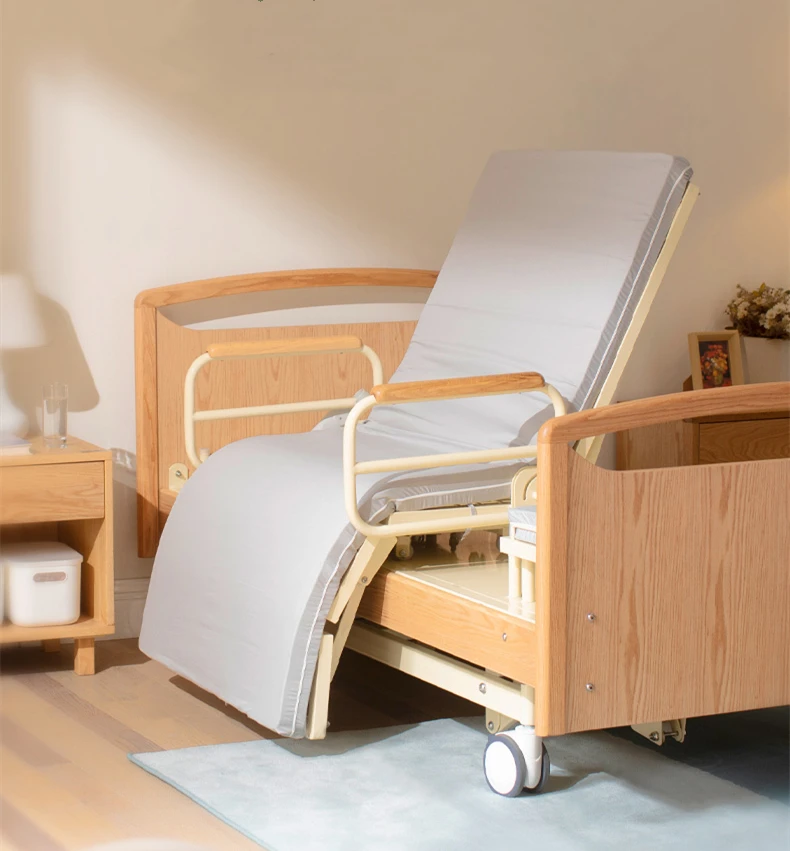 Wood Folding Smart Home Multi Function electric mobility care bed