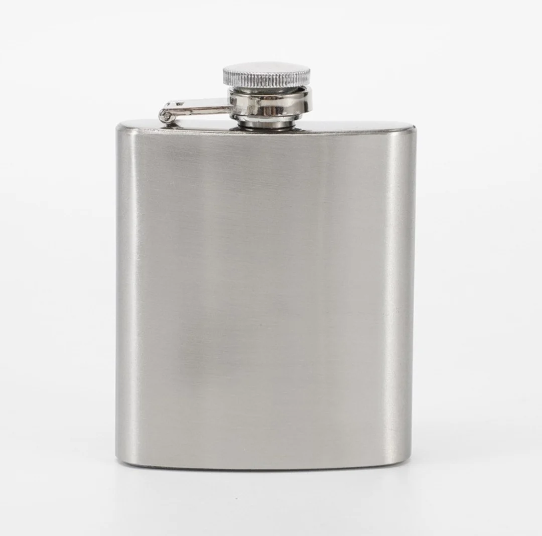 3oz portable outdoor sealed stainless steel small hip flask