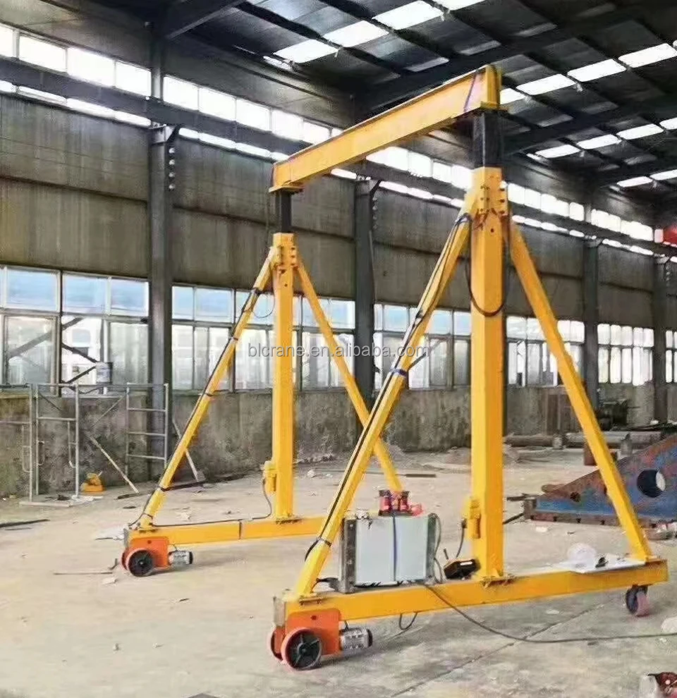 Easy Installation Portable small 4 tons Gantry Crane 3 ton Warehouse Crane Hand Push Type Gantry Crane