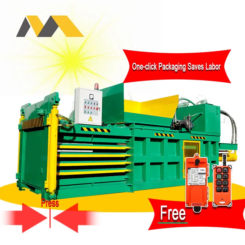 Horizontal Baler Waste Paper Cardboard Newspaper Packing Baling Baler