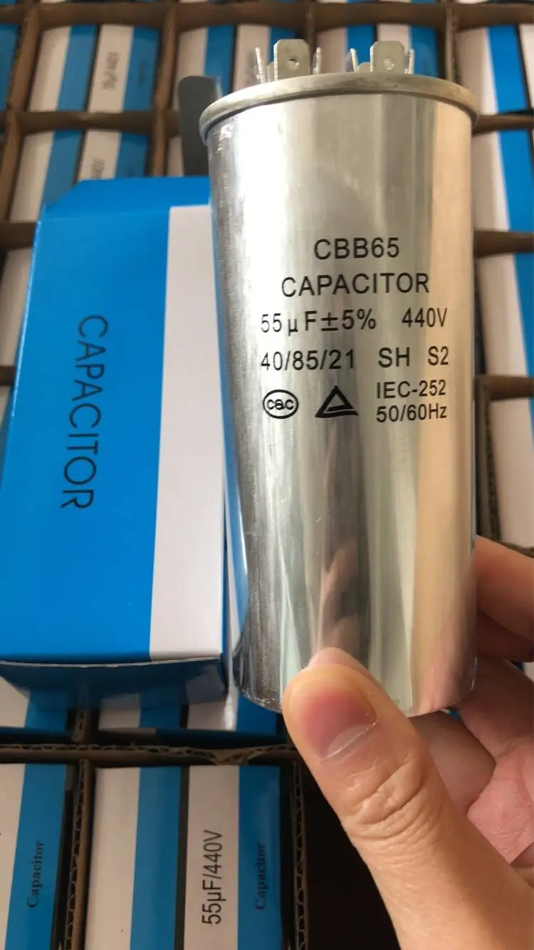 CBB65 450VAC 50/60Hz Air Conditioner Appliance Motor Start Run Capacitor 20uf-60uf