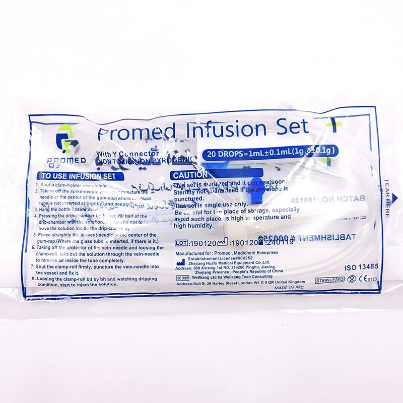 Professional Manufacturer Non-Toxic Non-Pyrogenic Iv Drip Set Disposable Sterile Administration Microdrops Iv Infusion Set