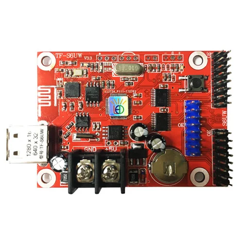 Led Control System New Wi-Fi Single-dual Color Led Display Controller Huidu HD TF control card