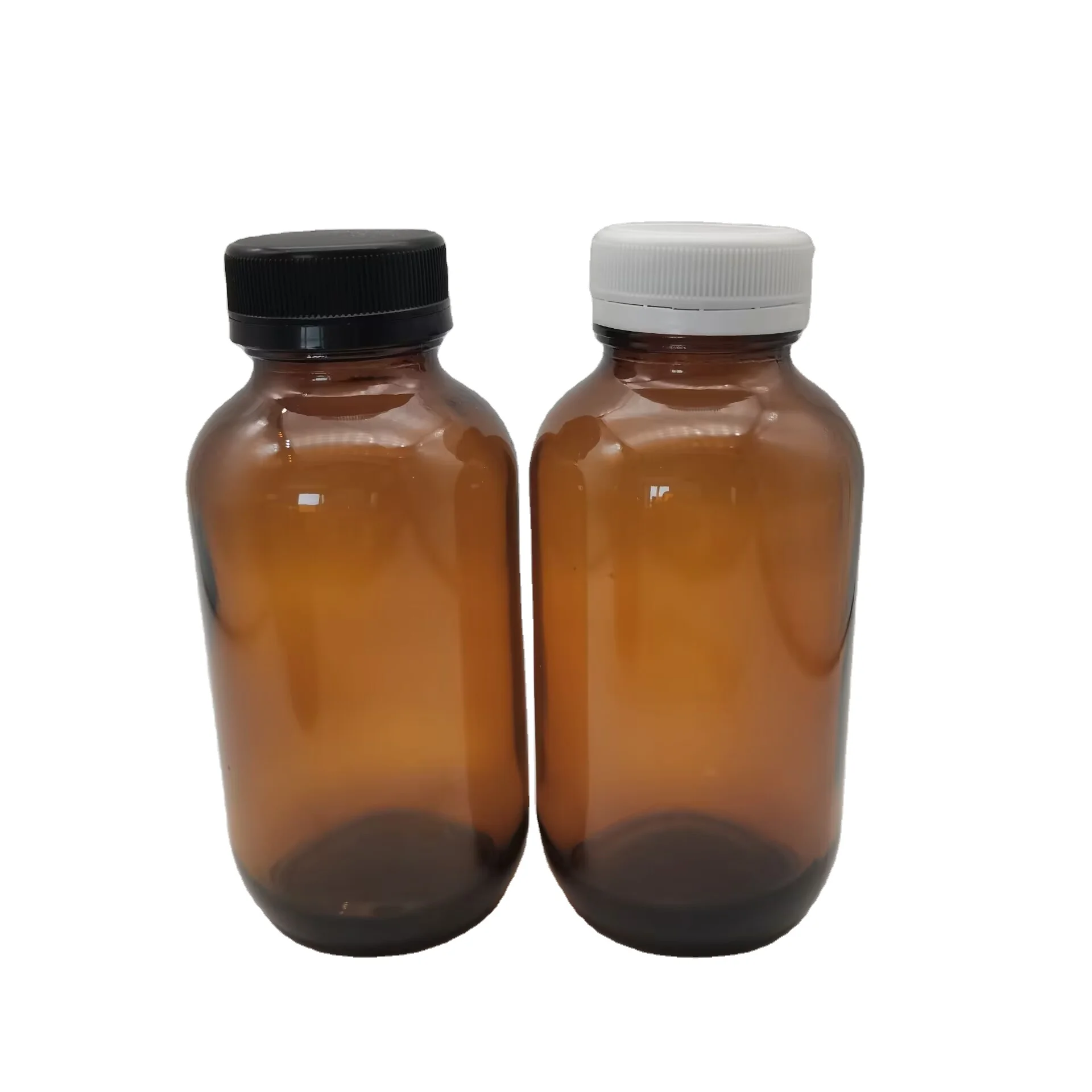 Brown glass bottle small mouth round chemical reagent bottle 500ml empty bottle of food grade water agent