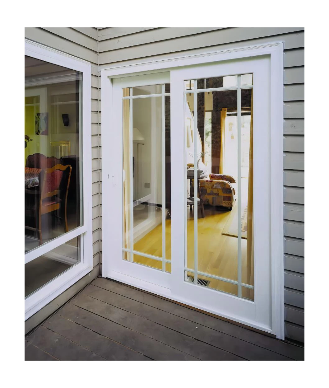 PVC folding door plastic accordion door french design hurricane impact tempered glass sliding door with grille
