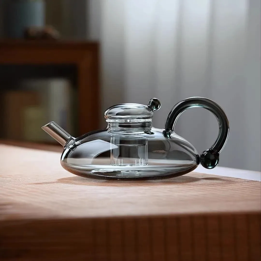 Tea Pot Heat-resistant Glass Maker Household Flower Tea Water Separation Electric Ceramic Stove Kettle Tea Set