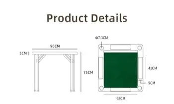 Chinese mahjong table Folding table for family party entertainment