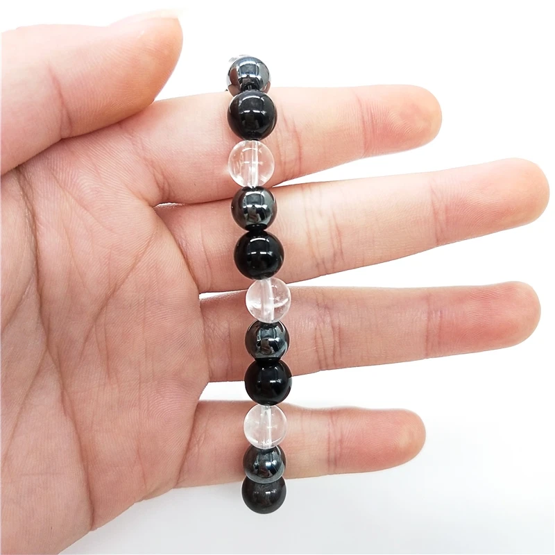 IRLIN Natural crystal stone amethyst rose quartz turquoise onyx agate beads for women 6mm 8mm 10mm round crystal beads bracelet