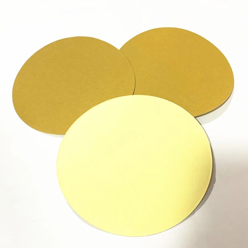 Gold 5inch orbit sandpaper PSA 40# 60# 80# 120# 150# 320# 400#  600# 800#