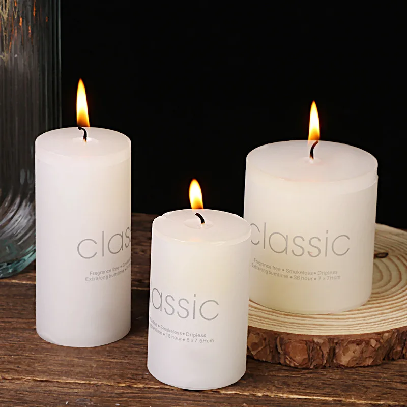 China-Made Natural Paraffin Wax Candle White Long-Lasting Light Candles for Home Decoration Votive Bar Use Chinese New Year
