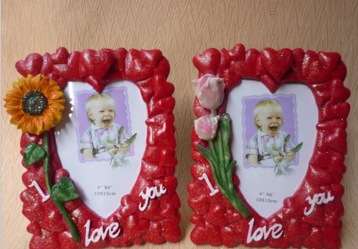 Wedding ceramic china photo frame moulding photo frame square