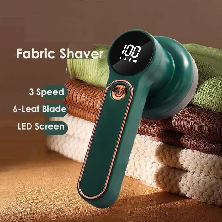 Electric Lint Remover Clothes Rechargeable Portable Fuzz Shaver Sweater Carpet Pill Mini Lint Trimmer screen Smart Fabric Shaver