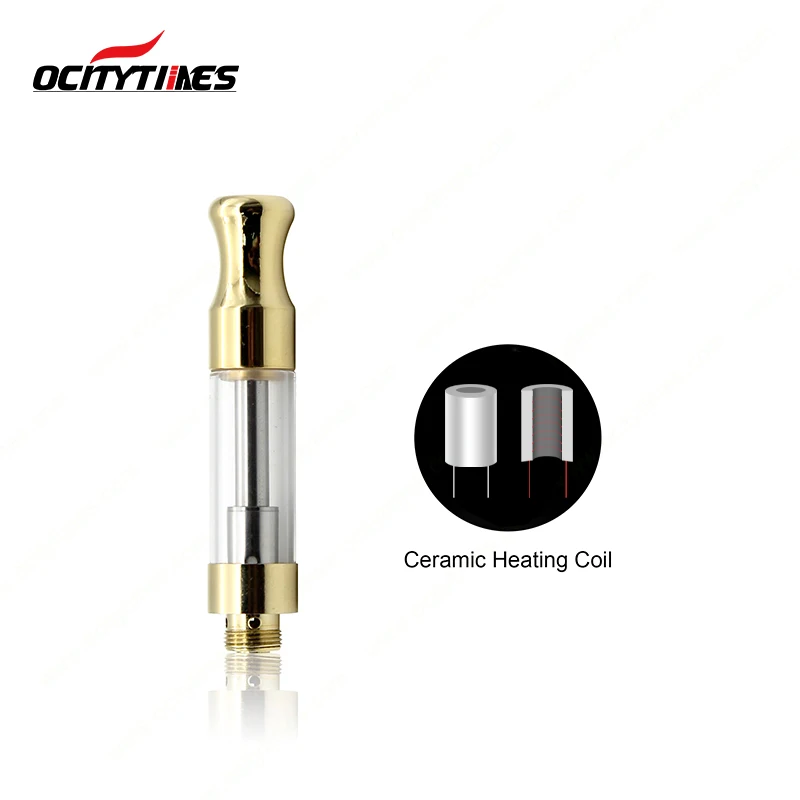 Hot 2019 wood tip ceramic coil vape cartridge glass