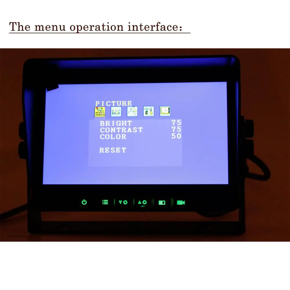 Oil Tanker Truck Camera System Kit  24 Volt Reverse Camera System Waterproof  IP69K Camera