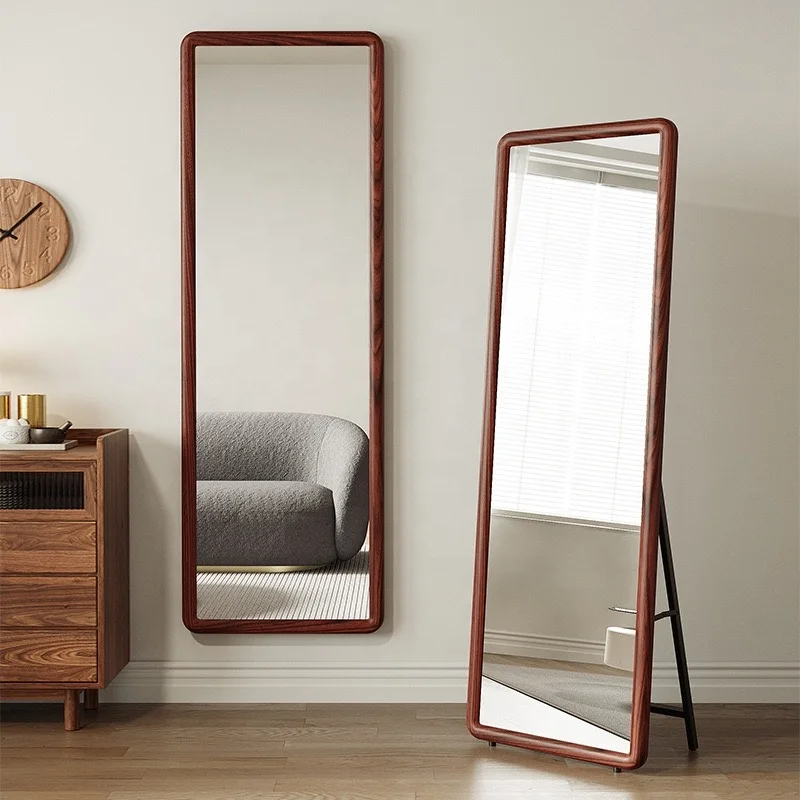 Hot Selling Factory Wholesale Framed Bathroom Living Room Bedroom Low Price Aluminum Alloy Frame Full-length Stickers Mirrors
