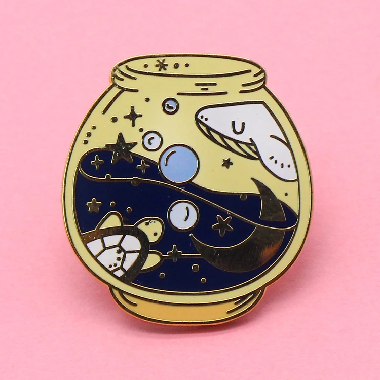 Gold Plated Cute Brooch Cheap Lapel Pins No Minimum Order Custom Hard Enamel  Pin