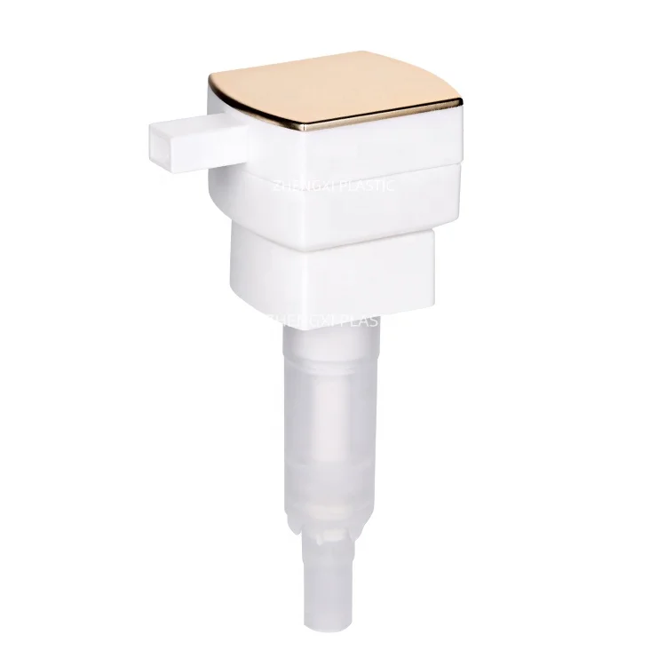 Fast delivery Gold silver Luxury cosmetic packaging 22/410 24/410 28/410 Long nozzle plastic aluminum body cream lotion pump