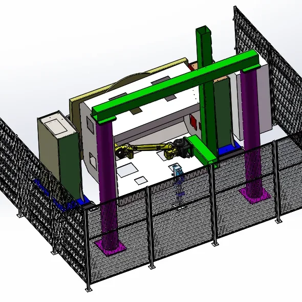 Automatic Rotating Welding Table L type 2 axis industrial robot arm weave weld for thick plate