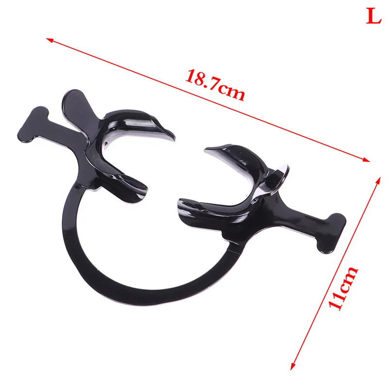 Dental Cheek Lip Retractor Mouth Opener C-Shape with Handle White Small/Big (big)