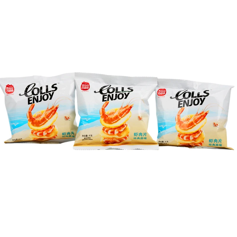 Экзотические чипсы оригинальные закуски 8 г продукты с креветками