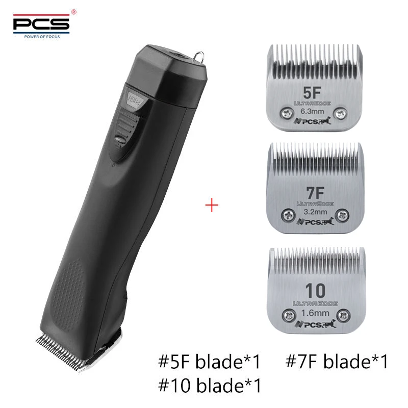 3pcs 10#  7F 5F Universal A5 Blades Dual Speed Grooming Rechargeable Pet Clipper grooming