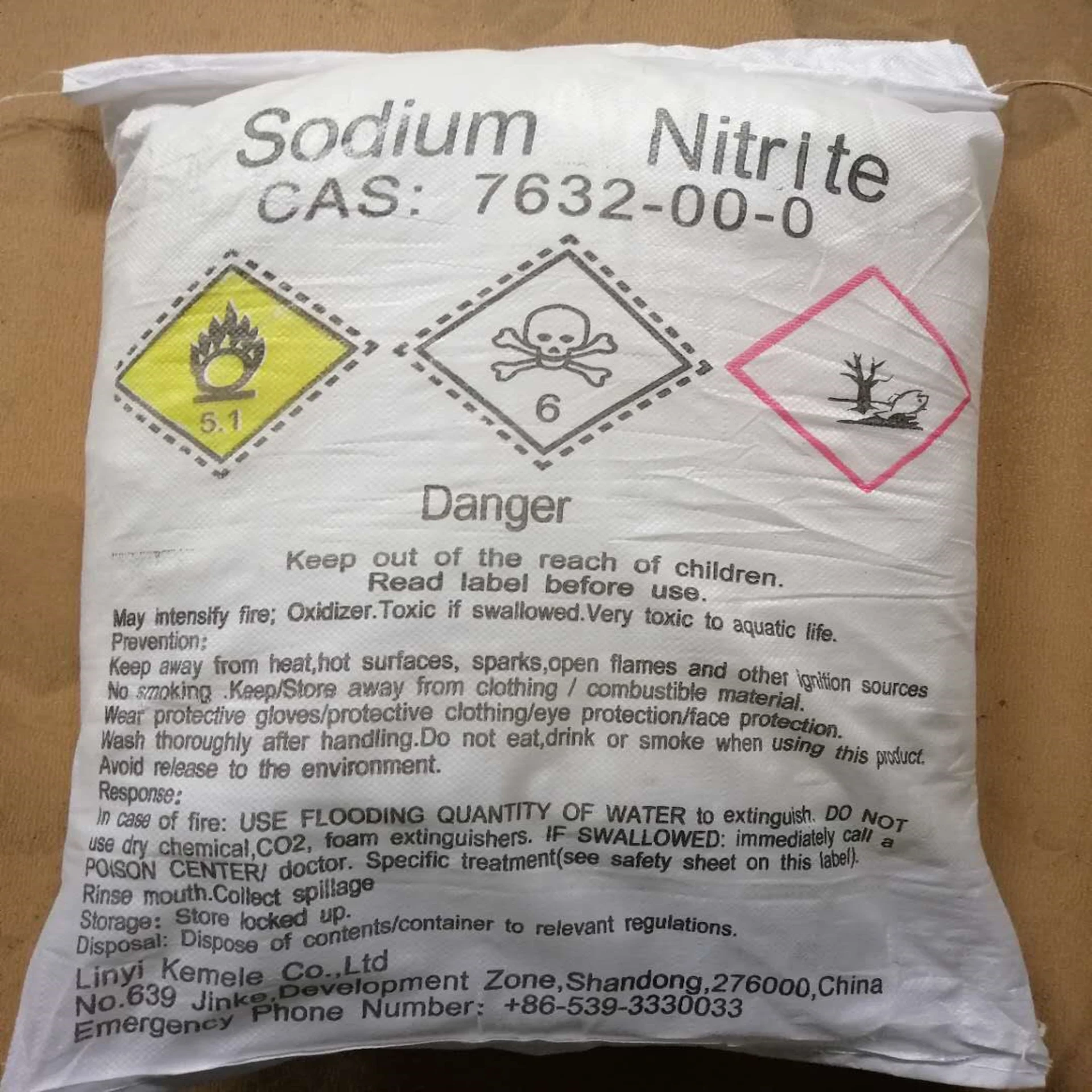Professional Manufacturer Sodium Nitrites Cas 7632-00-0 Sodium Nitrite Nano2 Nitrite Sodium Tech Grade