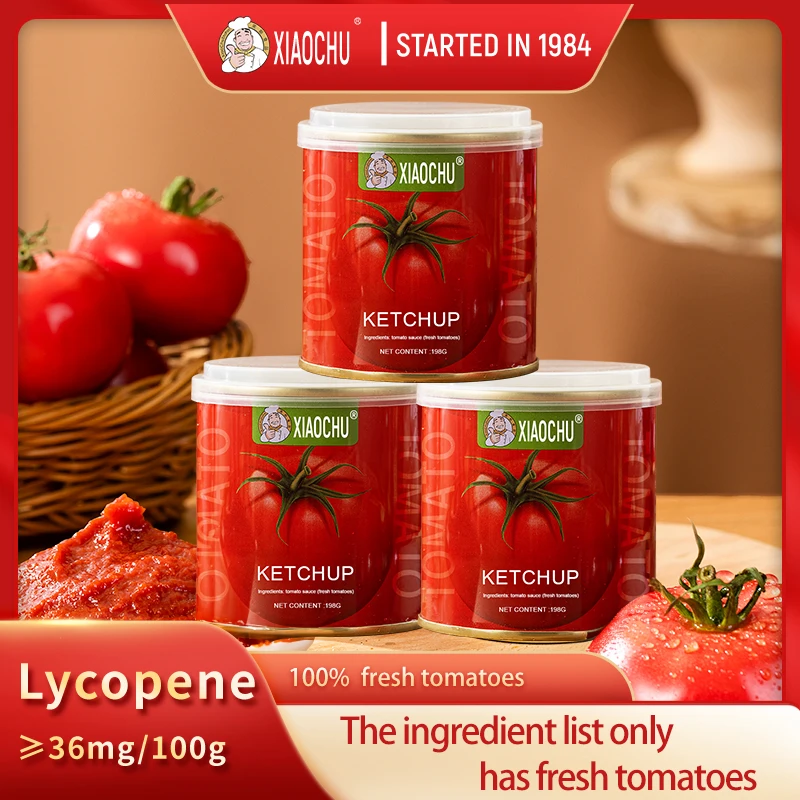 China food Double Concentrate No Additives Delicious Easy Open canned Tomato Paste in sauce Tomato Paste