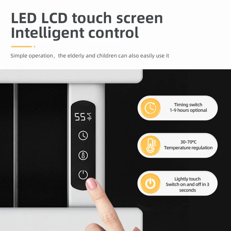 Smart Electric Towel Bathroom Radiator Warmer Bath Dryer Heated Towel Rail