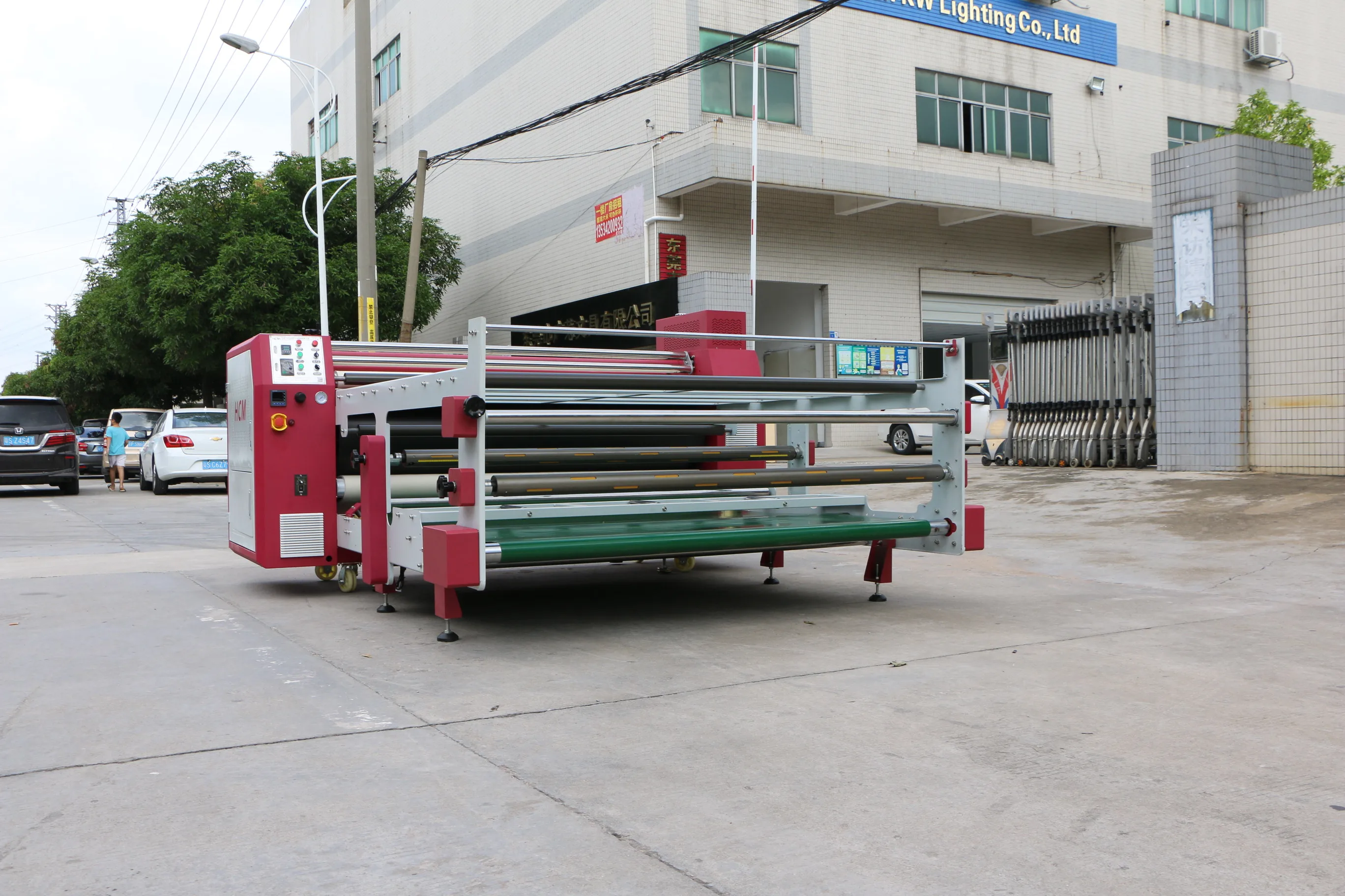 New calandra roll to roll heat press printing transfer paper rotary fabric sublimation machine for textile
