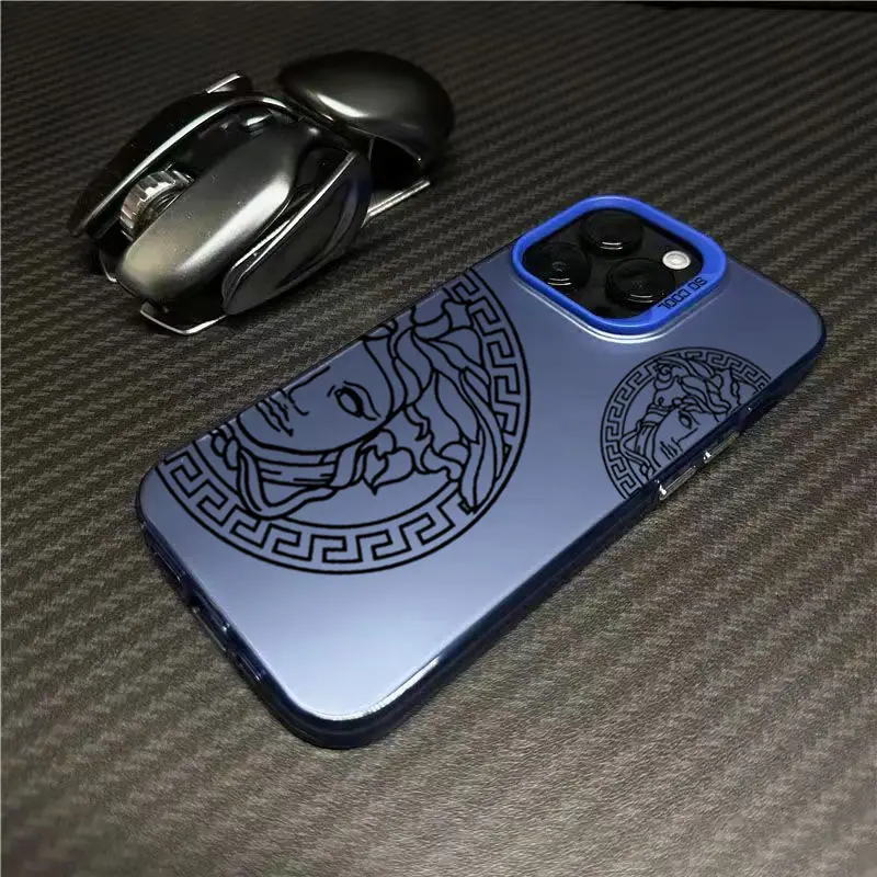 Hot Sale Tide queen avatar colored silver phone case For iPhone 16 15 Pro Max 14 13 12 11 IMD Transparent shockproof cover