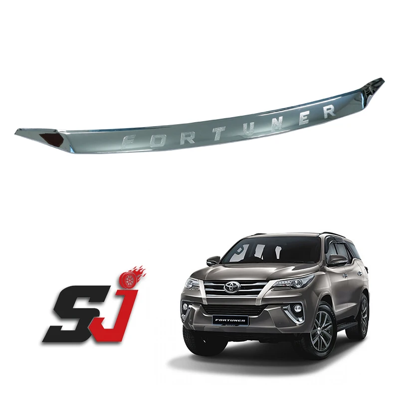 Thailand Quality Car Exterior Accessories Hood trim  Front Part Accessories for Toyota Fortuner Car Accessories