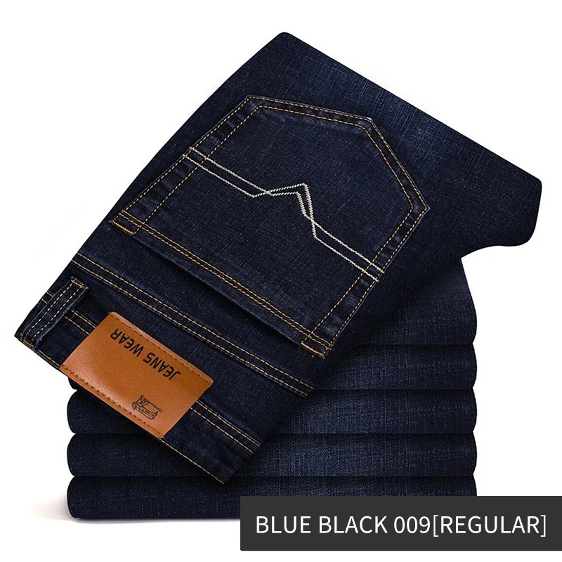 2023 top quality korean clothes regular fit blue straight leg men formal jeans jeane pants for men new fashion