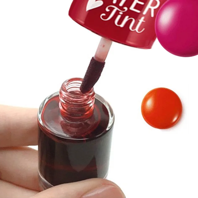 Dear Darling Water Tint Vivid Color Lip Stain, Moisturizing Weightless Non-sticky Finish Smudge-proof Lightweight Lip Tint