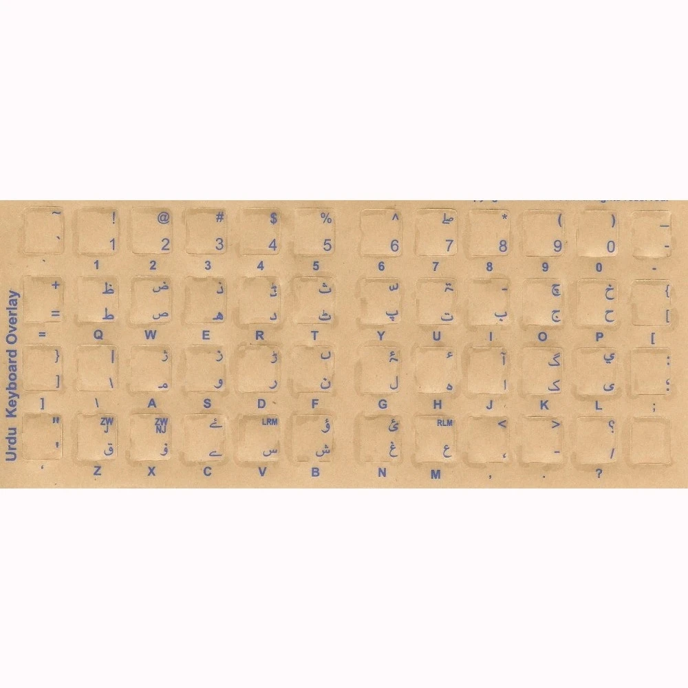 Laptop custom colorful anime russian Korean Arabic Fluorescent keyboard sticker