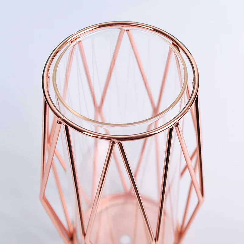 Flower Vase Tall Home Decor Simple Gold  flower vase Metal Steel Stainless Decor Design