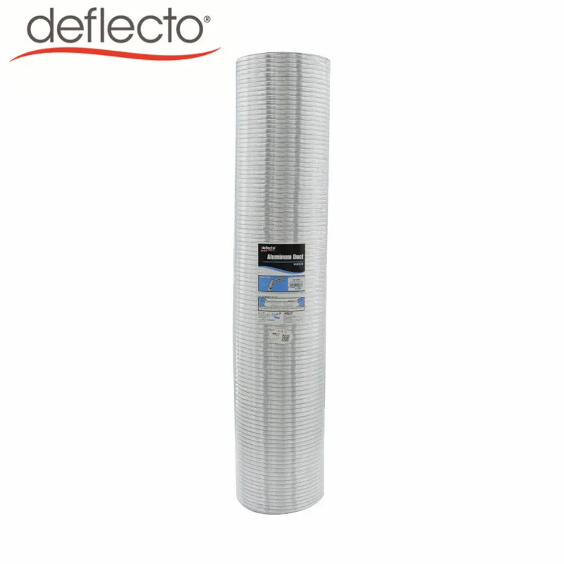 1-6 M length Semi Rigid Aluminium Ducting can be crimped or equipped with galvanized steel connectors/collars