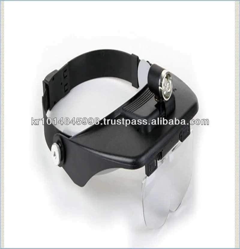 Top Selling Wholesale very popular headband magnifier Lash salon supplies lamp cosmetic headband magnifier with led