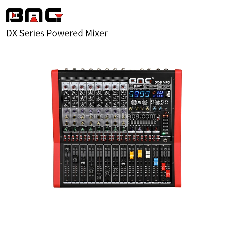 BMG professional powered mixing console Audio mixer with DSP USB Amplifier with New Blueteeth Function for Background