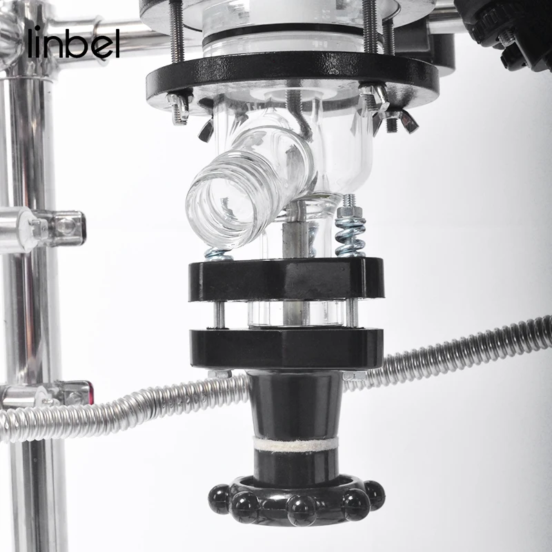 UL 500mL 1L 5L 10L 20L 50L 100L 200L Lab Pilot Batch Vessel Agitator Tank Double Layer Jacketed Glass Reactor