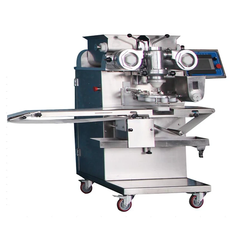 Double stuffing filling machine Mid flow paste mooncake filling machine Egg yolk mooncake filling machine